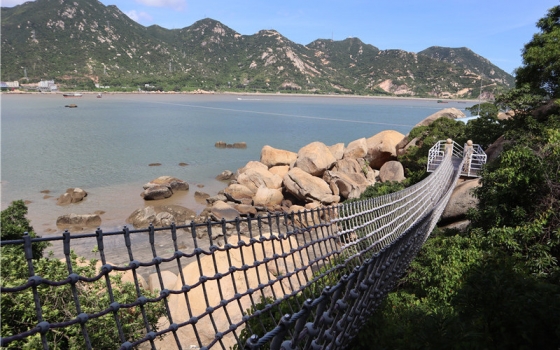 江門台山海角灣 快艇體驗 登古舟島 網紅索道橋 海鮮宴 廣海漁人碼頭